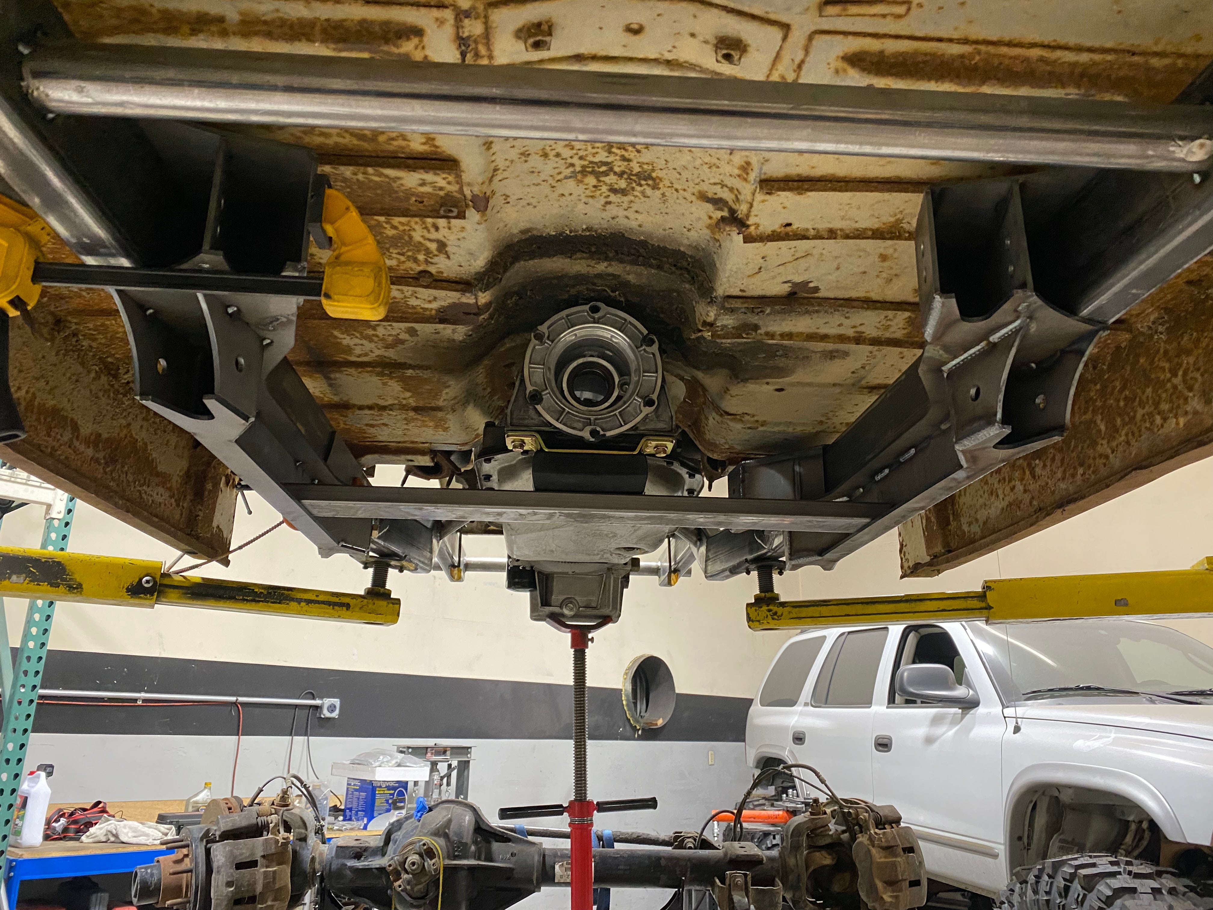 The Junkyard Jeepster Part 3: Custom Jeepster Subframe with Integrated Linkmounts