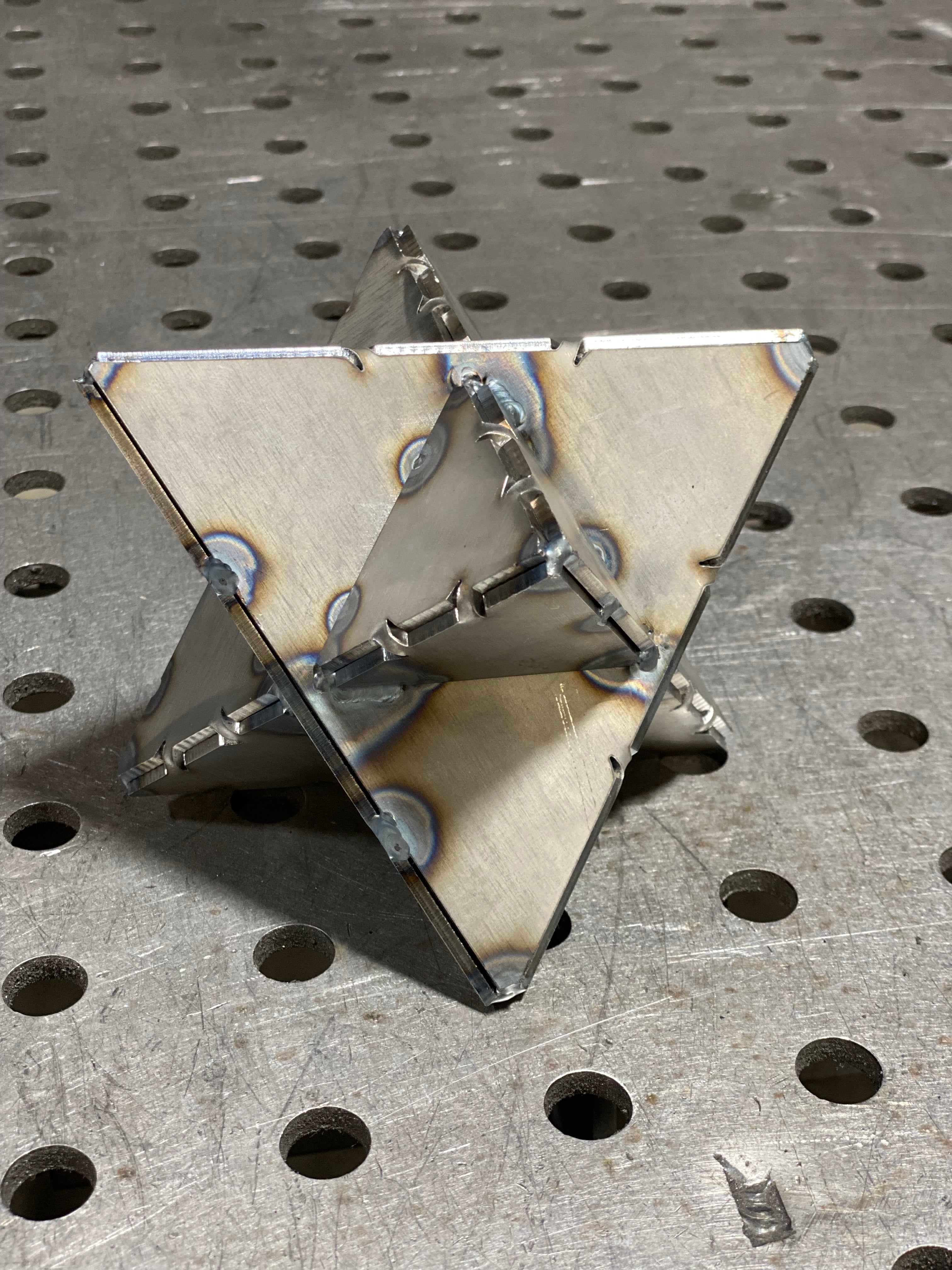 Welding Kit - Folding Stella Octangula - 6" Sides - 11 Gauge (1/8") Mild Steel