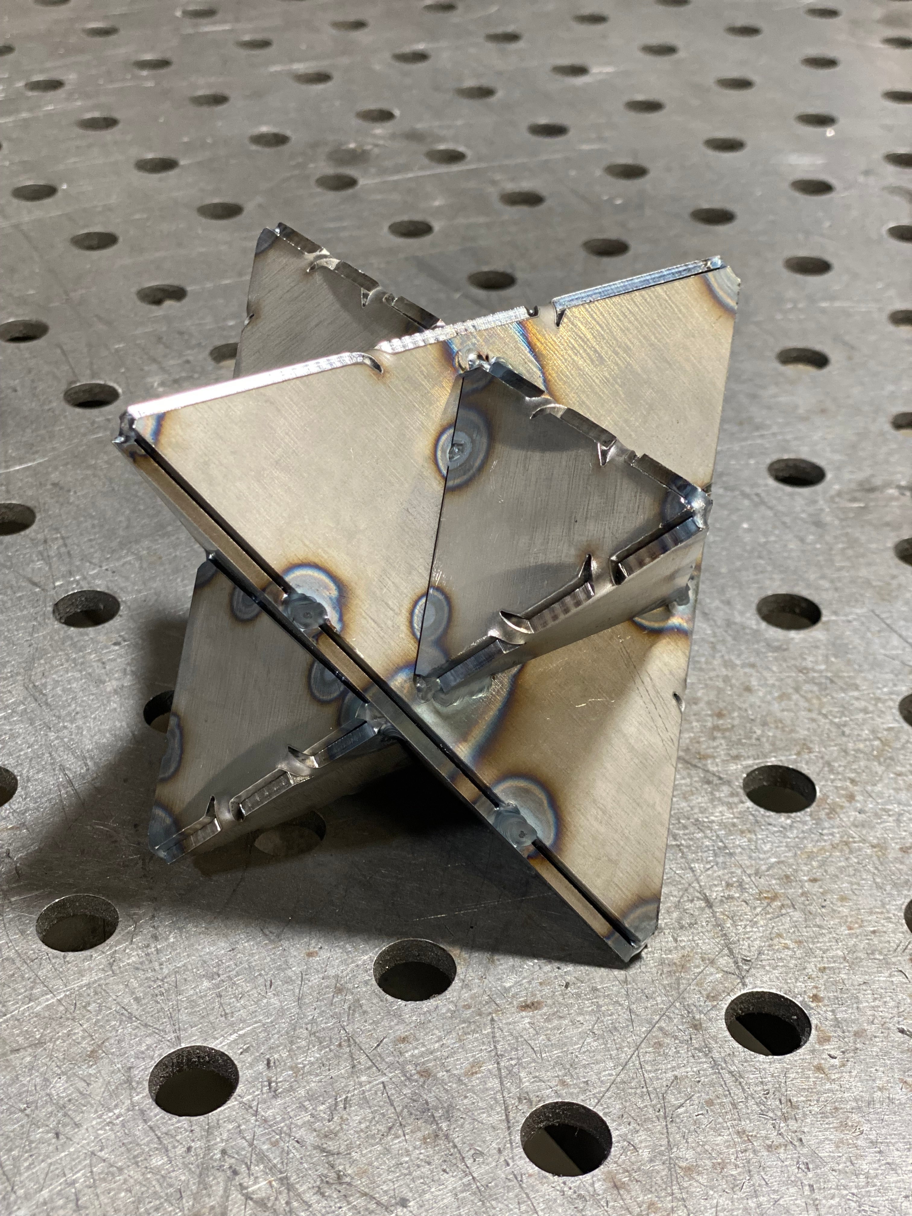 Welding Kit - Folding Stella Octangula - 6" Sides - 11 Gauge (1/8") Mild Steel