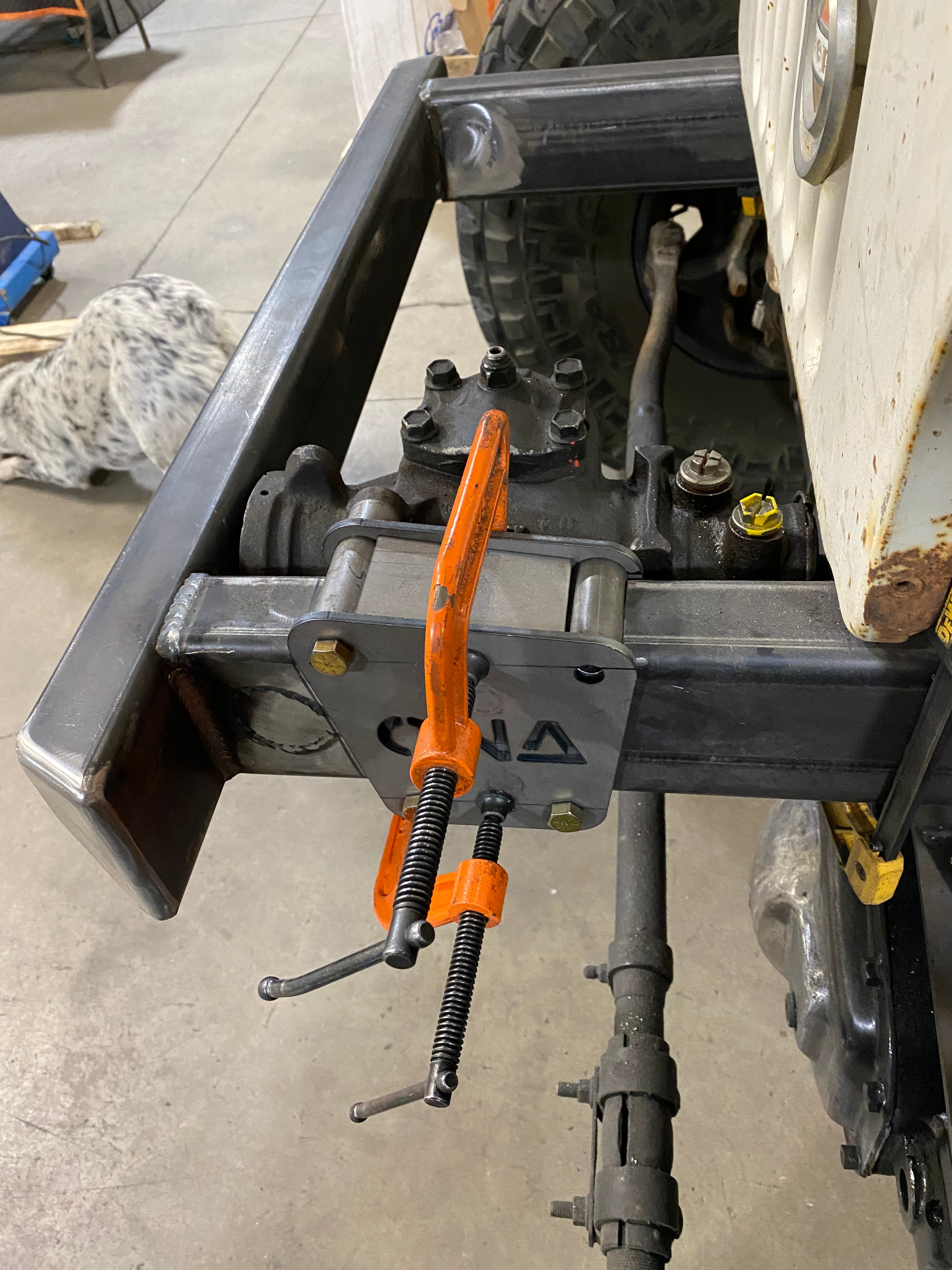 Universal GM Saginaw Steering Box Mount - Plates only