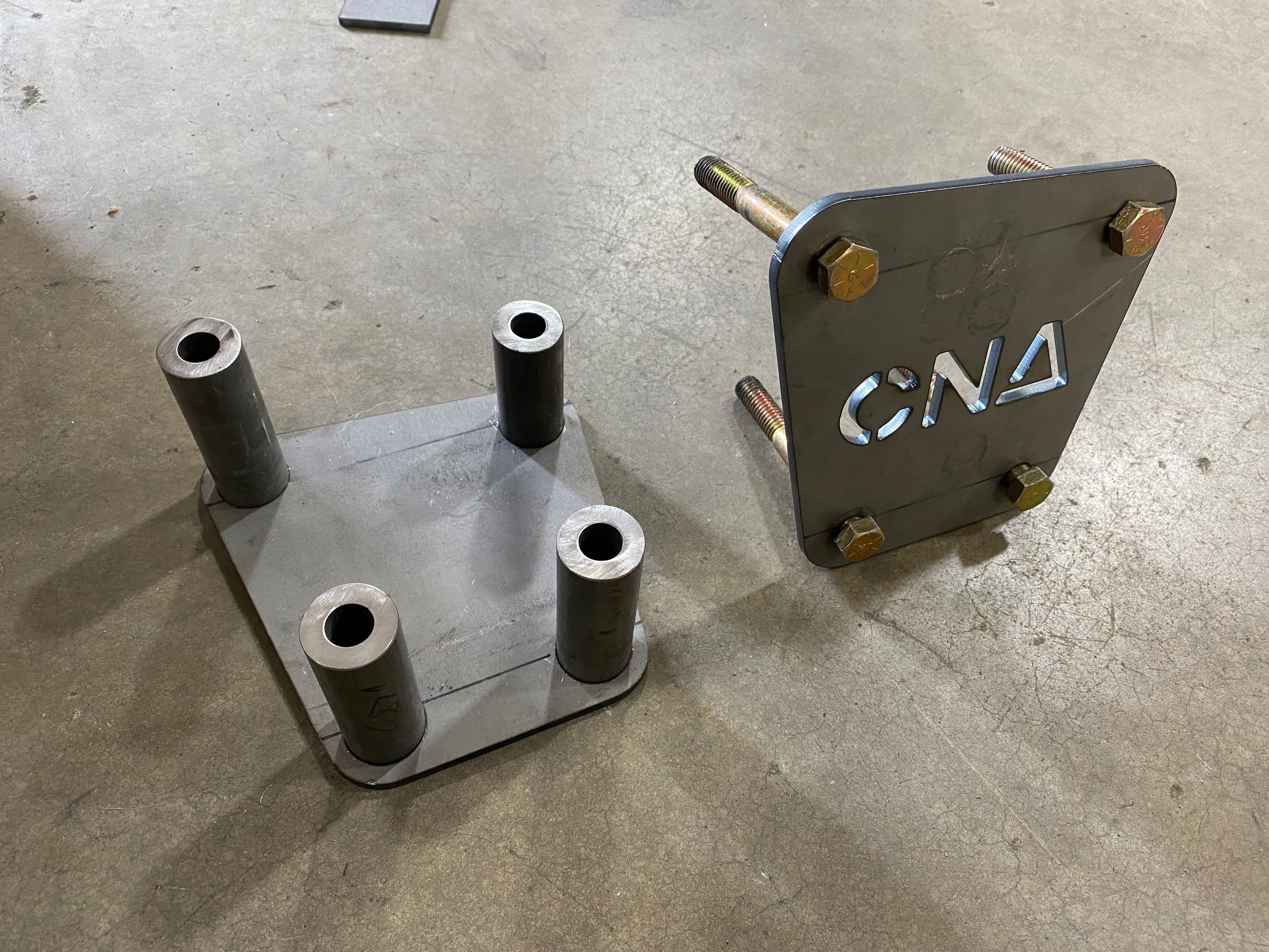 Universal GM Saginaw Steering Box Mount - Plates only