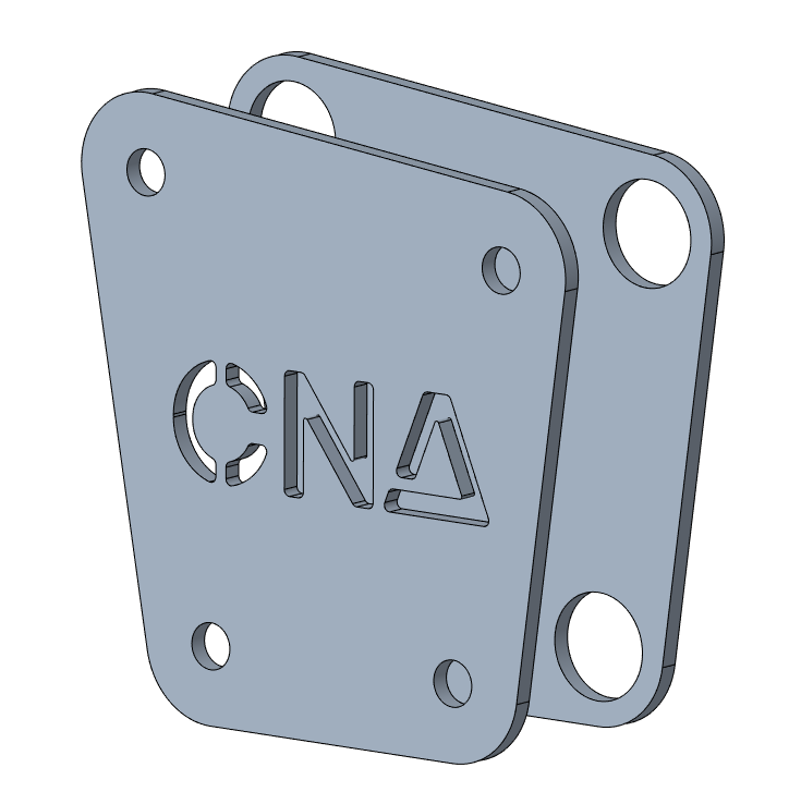 Universal GM Saginaw Steering Box Mount - Plates only