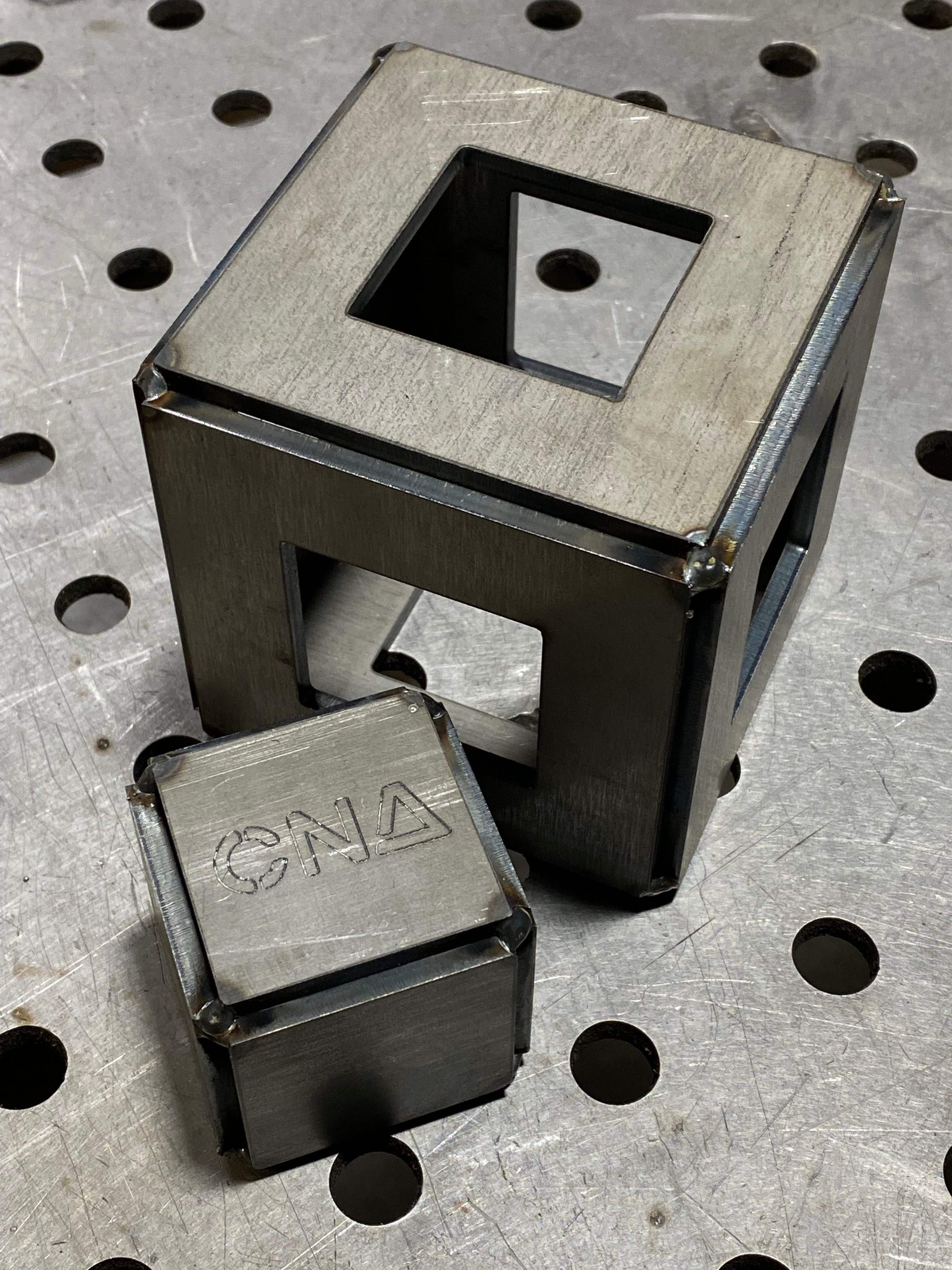 Welding Kit - Steel Nested Cube - Combo Cube Kit - 4 and 2 Inch Wide - 3/16" Thick