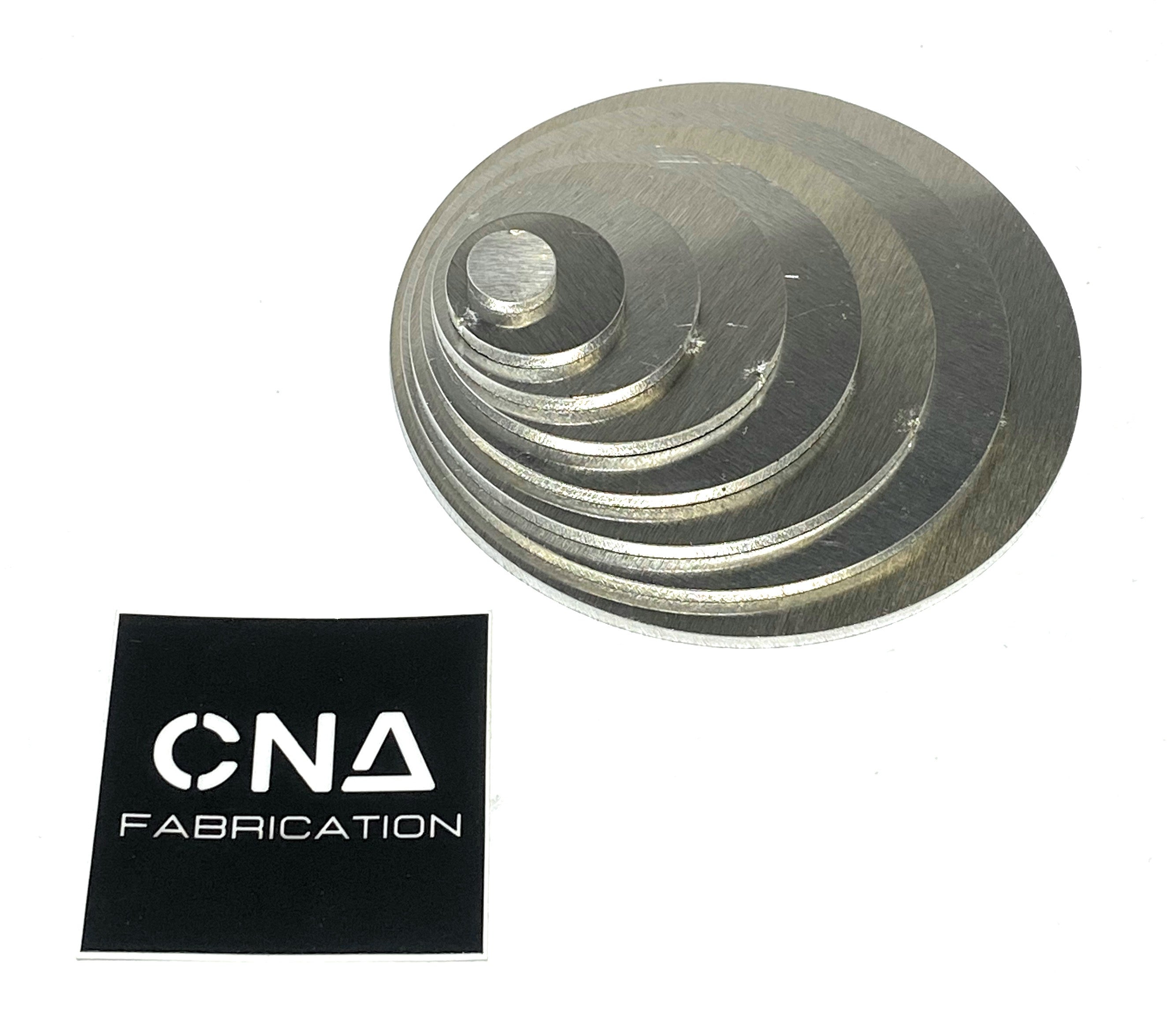 Welding Kit - Lap Joint Trainer - Stacking Circles - 4 Inch Base - 1/8" Thick (.125 Inch) 5052 Aluminum