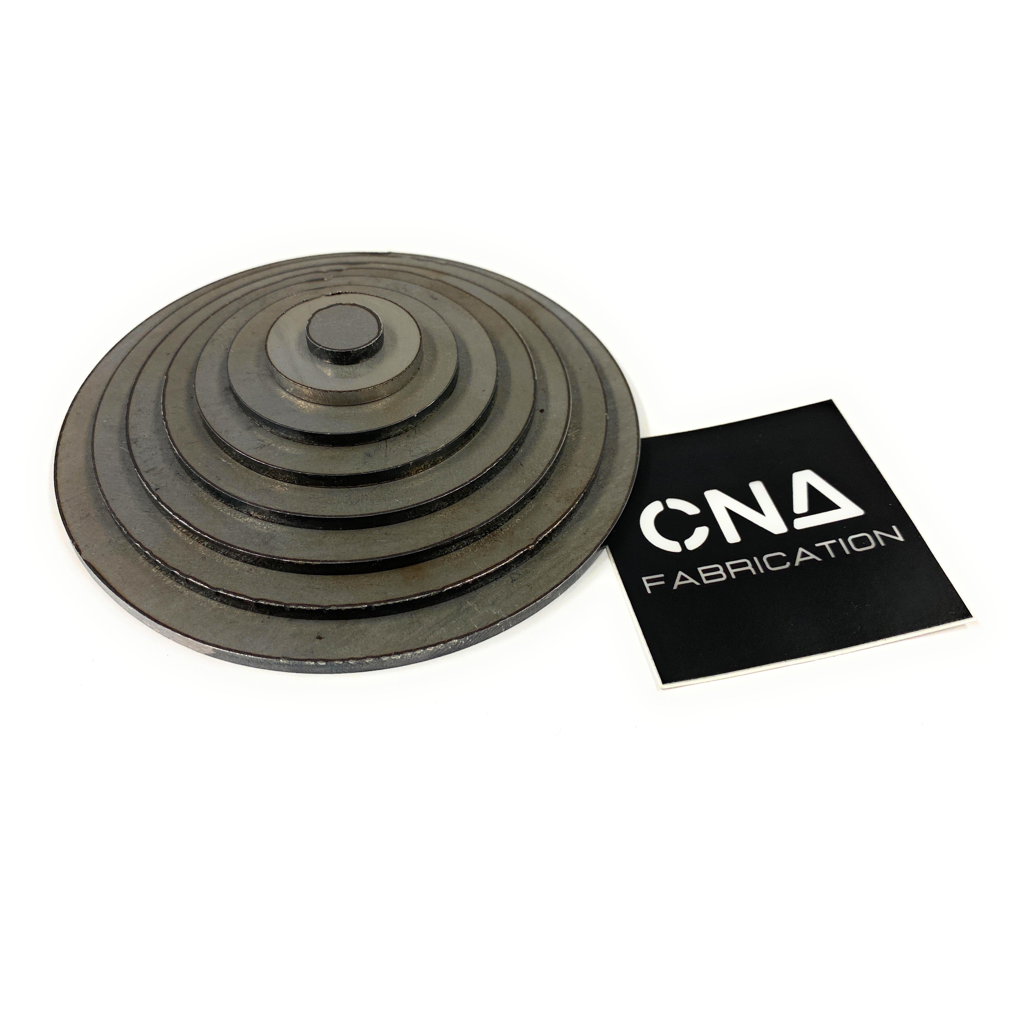 Welding Kit - Lap Joint Trainer - Stacking Circles - 4 Inch Base - 11 Gauge (1/8") Mild Steel