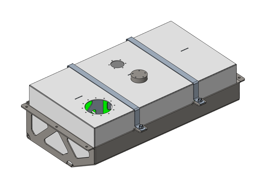 Jeepster Fuel Cell & Skid - Rear Hatch Fill 20 Gallons (Coming Soon!)