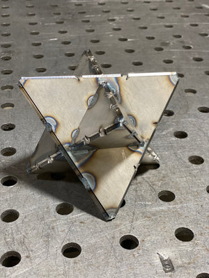 Welding Kit - Folding Stella Octangula - 6" Sides - 11 Gauge (1/8") Mild Steel
