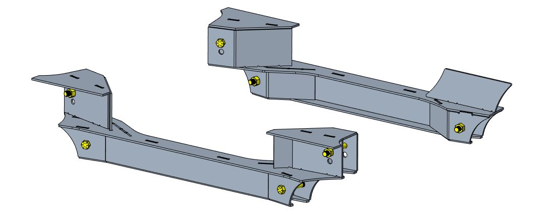 Jeepster Subframe Link Mounts - 3 Link Front - 4 Link Rear