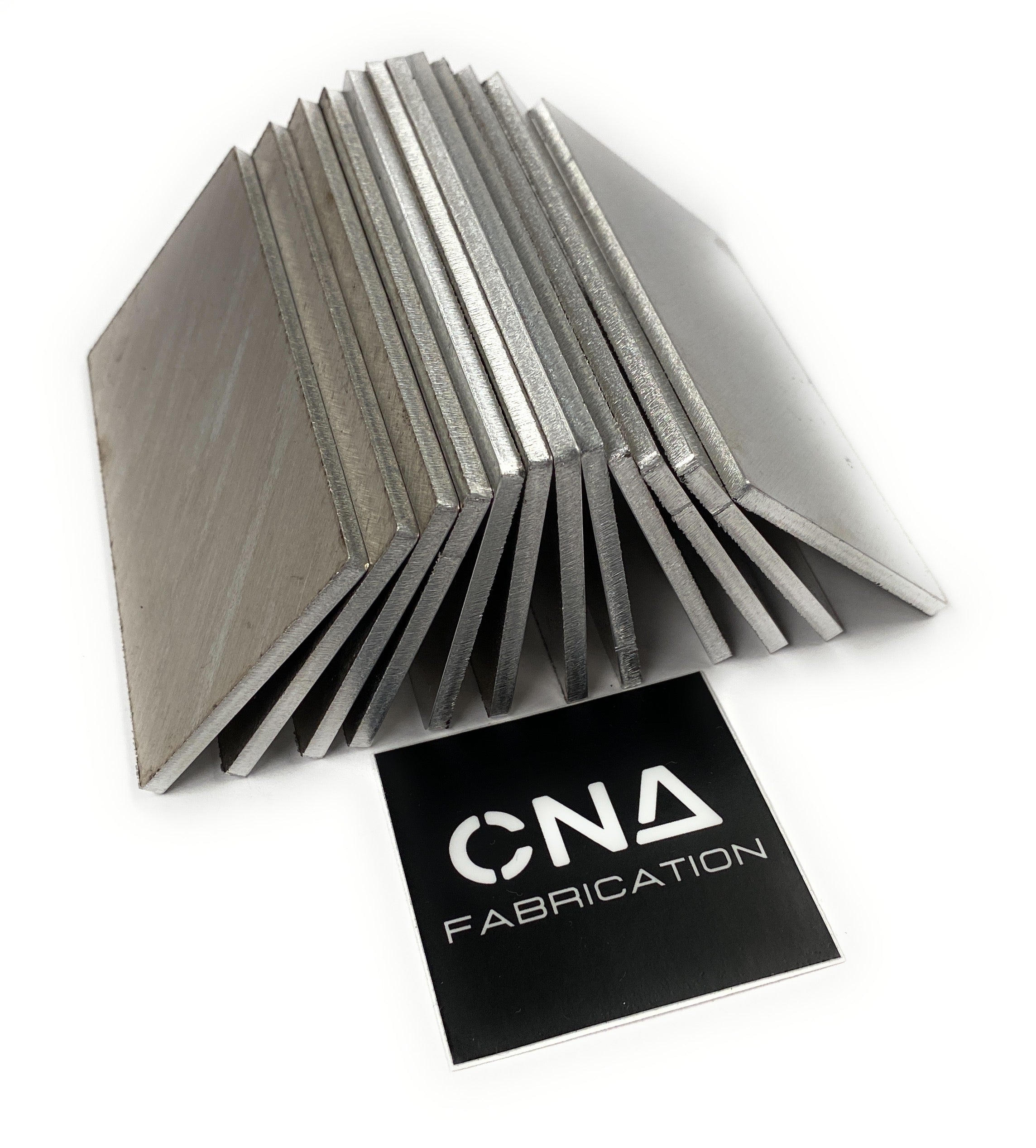 Welding Coupons - 1/8" 5052 Aluminum - 2 by 4 Inch (2"X4") - 12 Pack