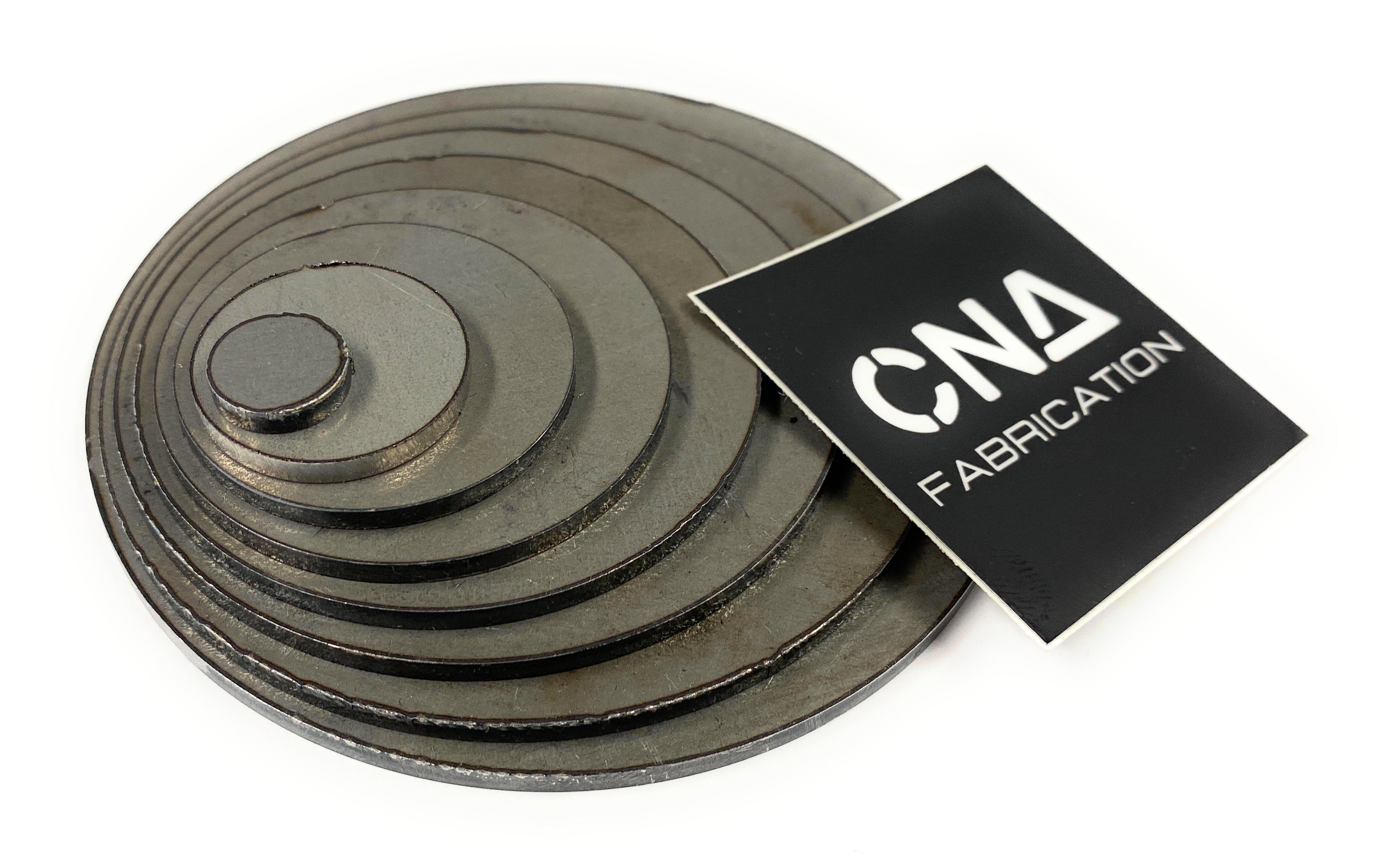 Welding Kit - Lap Joint Trainer - Stacking Circles - 4 Inch Base - 11 Gauge (1/8") Mild Steel