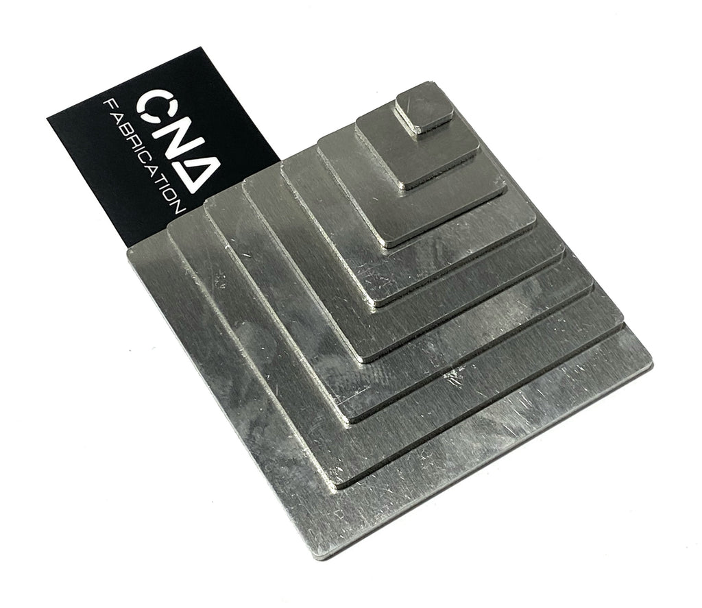 Welding Kit - Lap Joint Trainer - Stacking Squares - 4 Inch Base - 1/8" Thick (.125 Inch) 5052 Aluminum