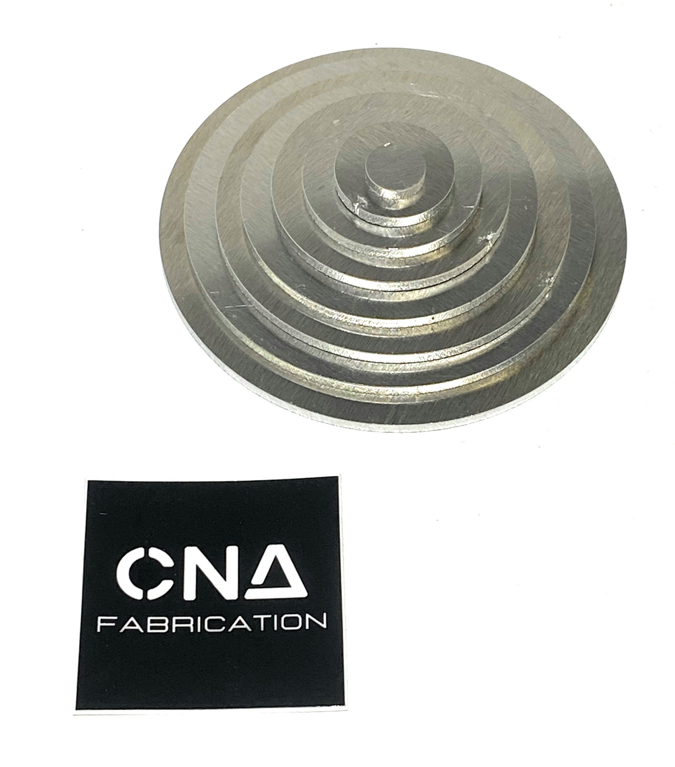 Welding Kit - Lap Joint Trainer - Stacking Circles - 4 Inch Base - 1/8" Thick (.125 Inch) 5052 Aluminum